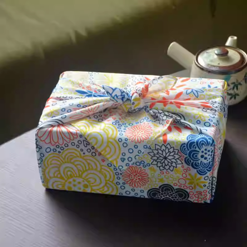Furoshiki Wrap Cloth - 일본식 후로시키 천 70X70Cm 도시락 포장