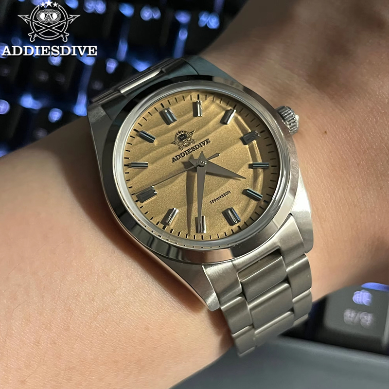 Japanese Lifestyle Brand - ADDIESDIVE 럭셔리 36mm 남성용 시계 샌드