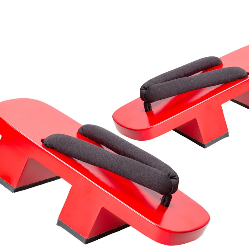 Geta Wooden Sandal - 여성용 코스프레 신발 빨간색 페인트 하이힐