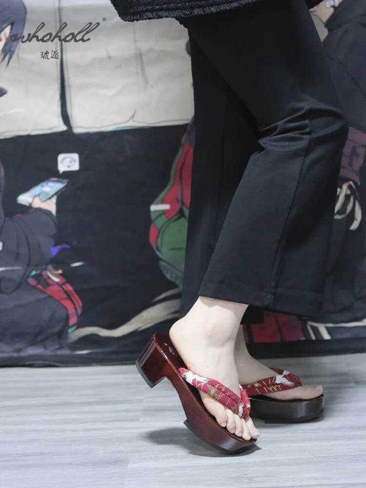 일본 나무 여름 여성 슬리퍼 실내 가정용 플랫폼 샌들  - Geta Wooden Sandal 리뷰 및 가격
