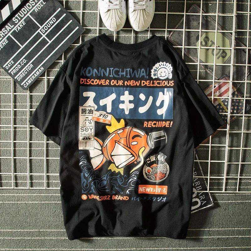 여름 하라주쿠 일본식 반팔 티셔츠 남성 여성 타이드 브 - Japanese Lifestyle Brand 리뷰 및 가격