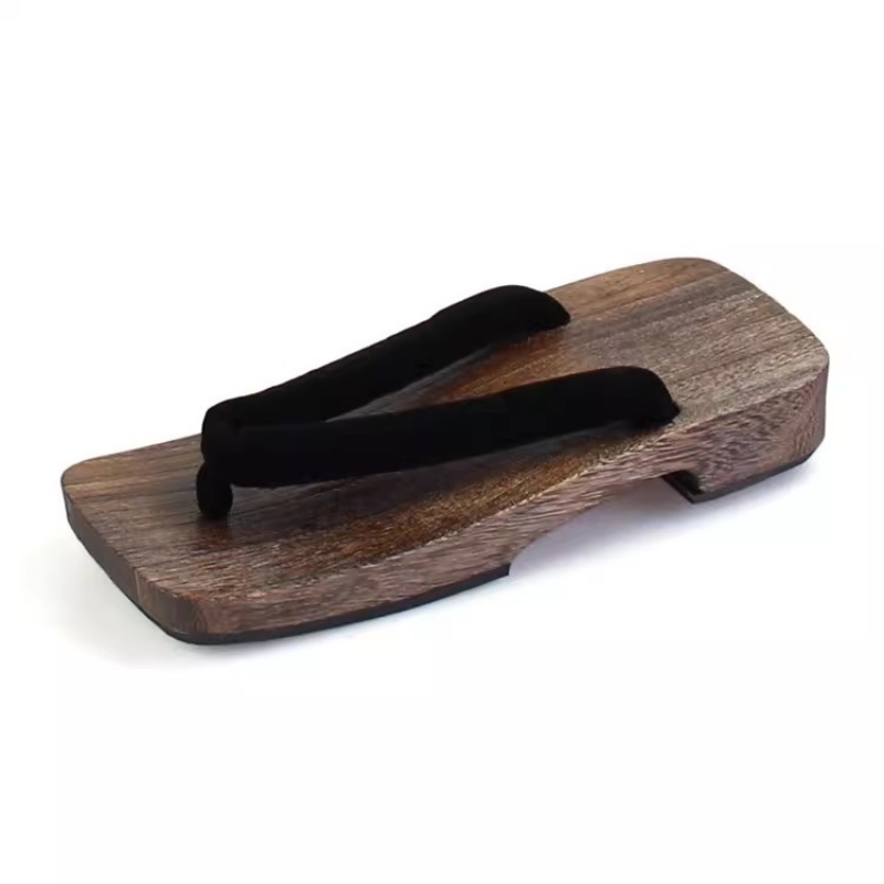 남성용 숯색 코스프레 나무 여름 샌들 플랫 힐 슬리퍼  - Geta Wooden Sandal 리뷰 및 가격